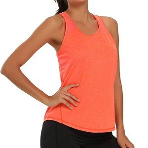 NWT!  Aeuui Womens Workout Racerback Mesh Tank Top   A193-57